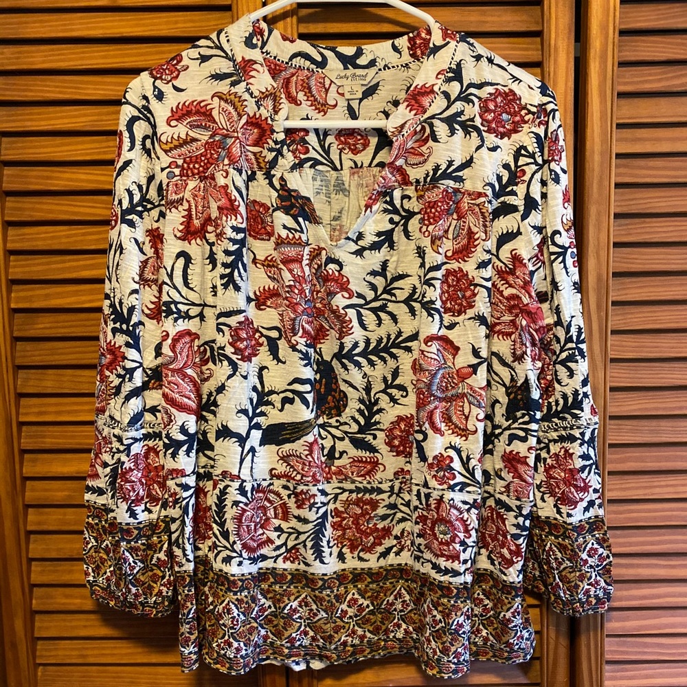 Lucky brand size large boho top